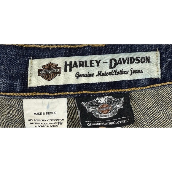 Harley Davidson Genuine Motorclothes Denim Jeans Men's Size 44"x32" Retro Gorp - Picture 4 of 8